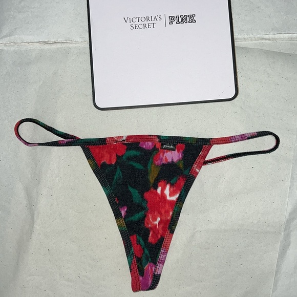 PINK Victoria’s Secret Cotton V-STRING THONG Panty XL - Picture 1 of 13